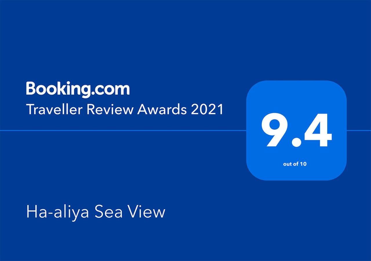 Ha-Aliya Sea View Apartment Nahariya Bagian luar foto